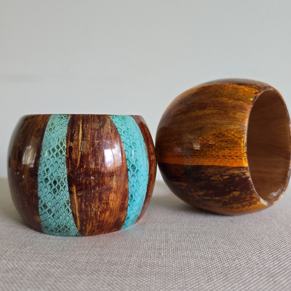 Vintage wood bracelet